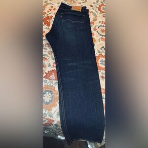 Levi's Men's Dark Blue Straight Leg Jeans 505